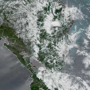 météo tropicale : Image satellite .