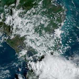 météo tropicale : Image satellite .