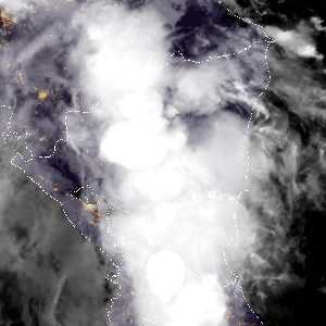 météo tropicale : Image satellite .