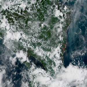 météo tropicale : Image satellite .