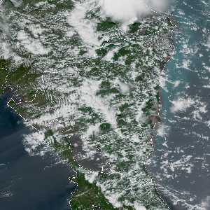 météo tropicale : Image satellite .