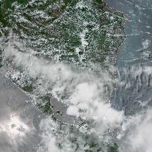 météo tropicale : Image satellite .