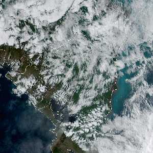 météo tropicale : Image satellite .
