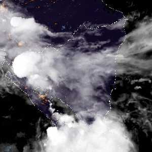 météo tropicale : Image satellite .