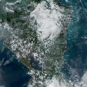 météo tropicale : Image satellite .