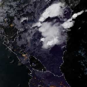 météo tropicale : Image satellite .