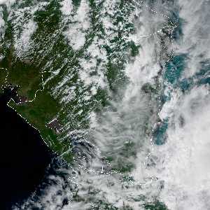 météo tropicale : Image satellite .