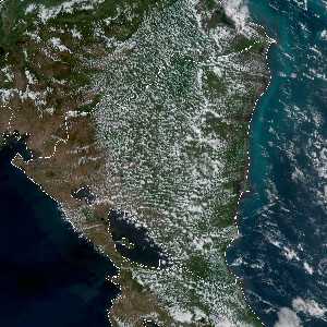 météo tropicale : Image satellite .