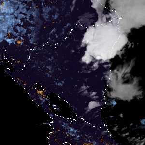 météo tropicale : Image satellite .