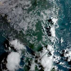 météo tropicale : Image satellite .