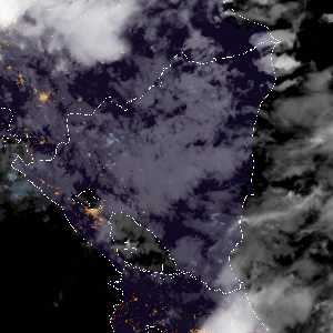 météo tropicale : Image satellite .