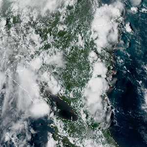 météo tropicale : Image satellite .