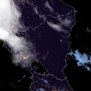 météo tropicale : Image satellite .