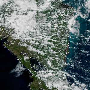 météo tropicale : Image satellite .