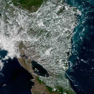 météo tropicale : Image satellite .
