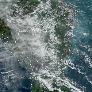 météo tropicale : Image satellite .