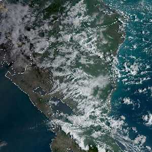 météo tropicale : Image satellite .