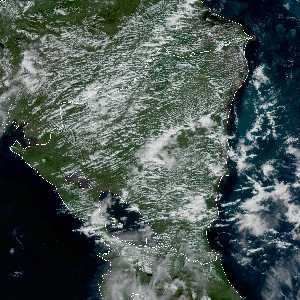 météo tropicale : Image satellite .