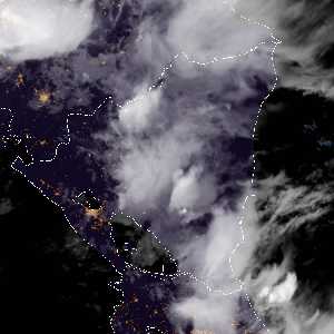 météo tropicale : Image satellite .