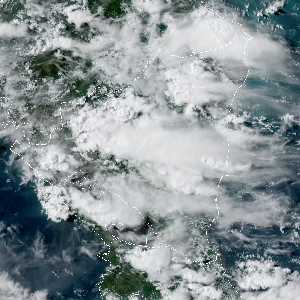 météo tropicale : Image satellite .