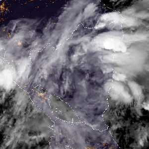 météo tropicale : Image satellite .