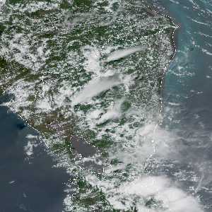 météo tropicale : Image satellite .