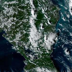 météo tropicale : Image satellite .