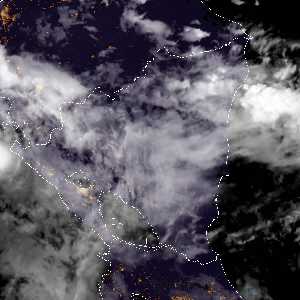météo tropicale : Image satellite .