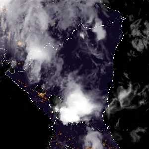 météo tropicale : Image satellite .
