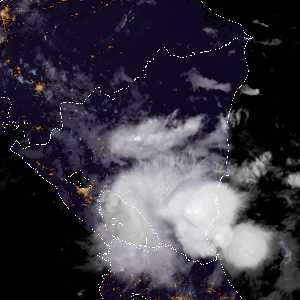 météo tropicale : Image satellite .
