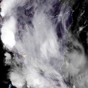 météo tropicale : Image satellite .