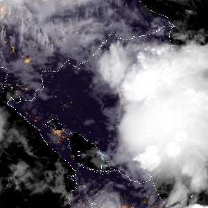 météo tropicale : Image satellite .