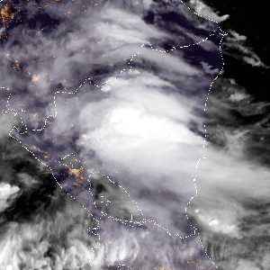 météo tropicale : Image satellite .