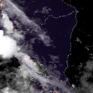 météo tropicale : Image satellite .