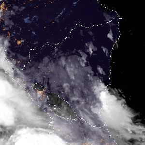 météo tropicale : Image satellite .