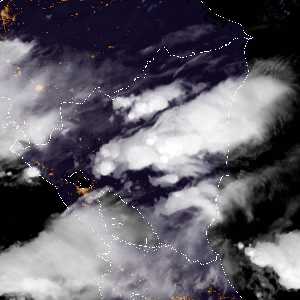 météo tropicale : Image satellite .