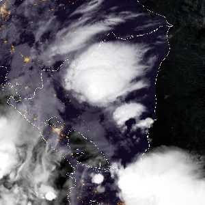 météo tropicale : Image satellite .