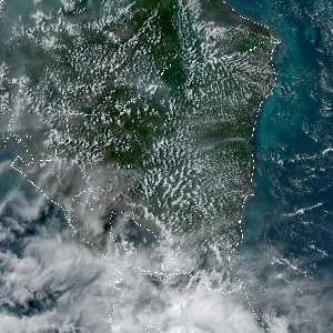 météo tropicale : Image satellite .