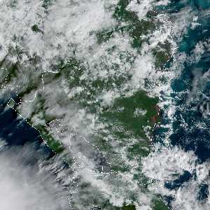 météo tropicale : Image satellite .