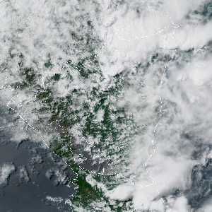 météo tropicale : Image satellite .