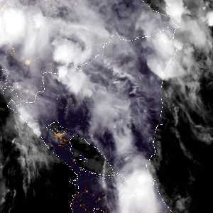 météo tropicale : Image satellite .