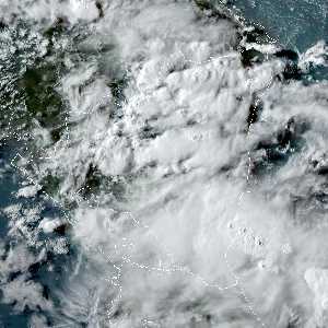 météo tropicale : Image satellite .