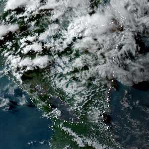 météo tropicale : Image satellite .