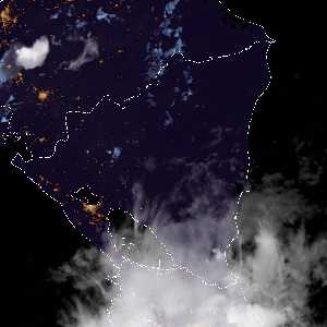 météo tropicale : Image satellite .