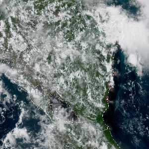 météo tropicale : Image satellite .