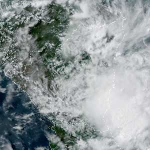 météo tropicale : Image satellite .
