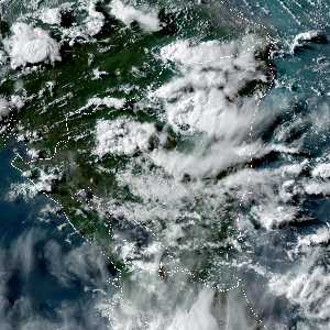 météo tropicale : Image satellite .
