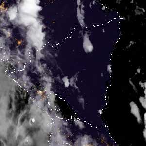 météo tropicale : Image satellite .
