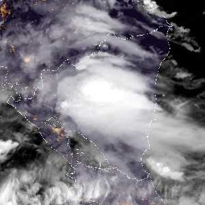 météo tropicale : Image satellite .