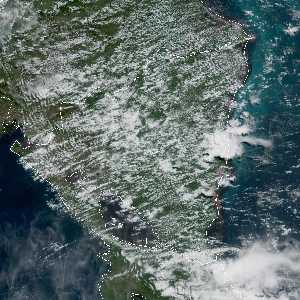 météo tropicale : Image satellite .